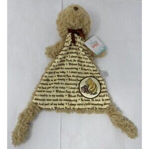 Disney Baby Classic Winnie The Pooh Lovey Bear Plush Security Blanket NWT NEW